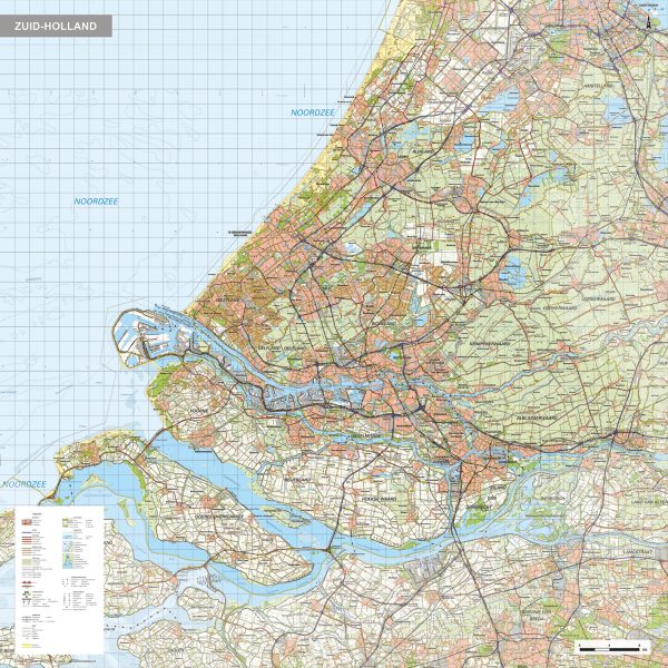 Zuid-Holland provinciekaart