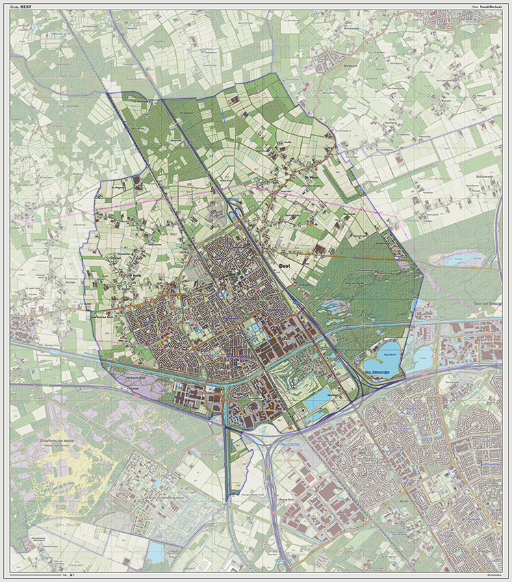 Digitaal - Bestel deze kaart digitaal als JPEG of EPS bestand
