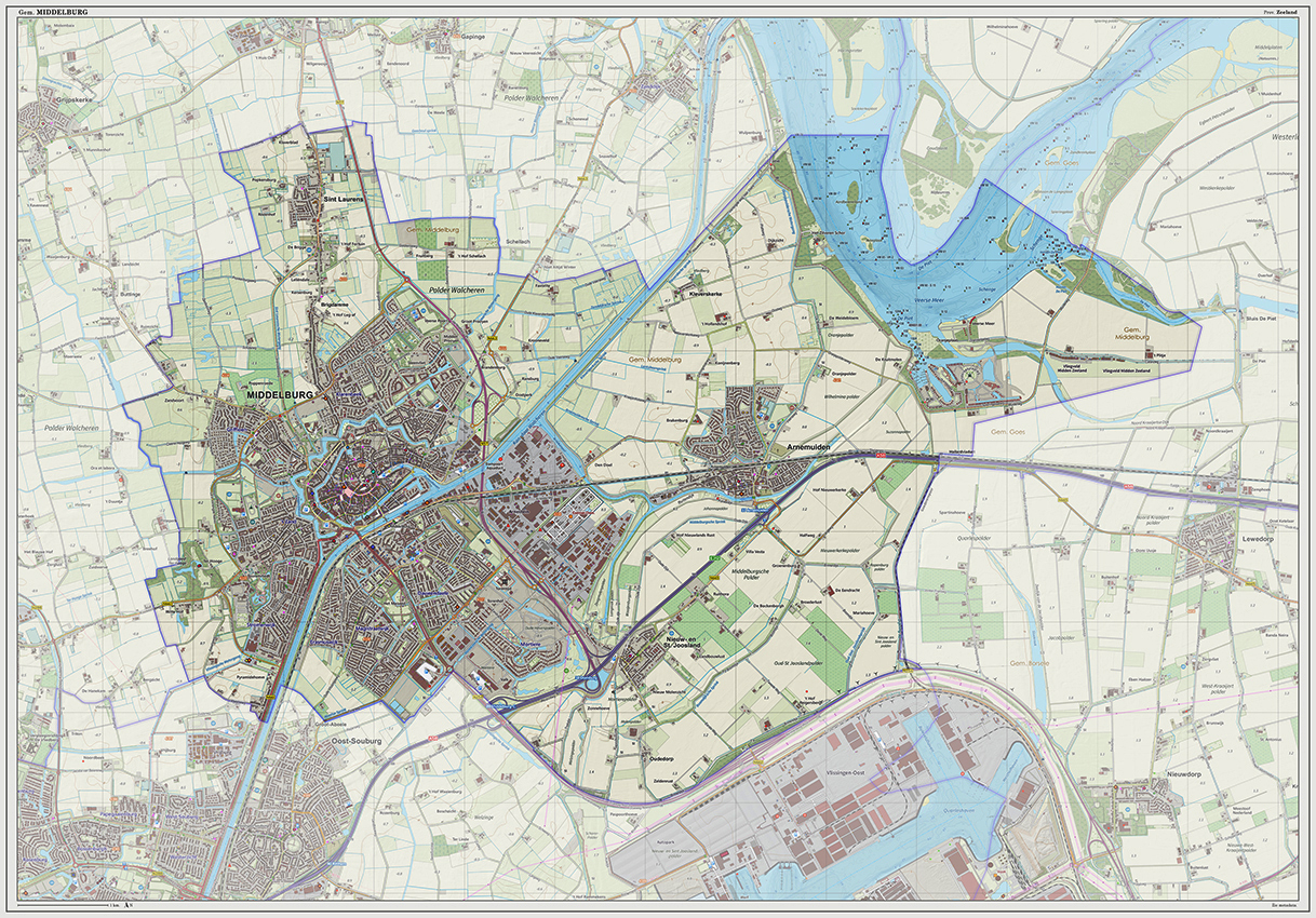Digitaal - Bestel deze kaart digitaal als JPEG of EPS bestand