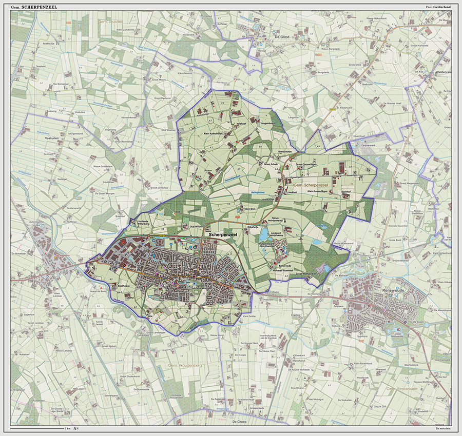 Digitaal - Bestel deze kaart digitaal als JPEG of EPS bestand