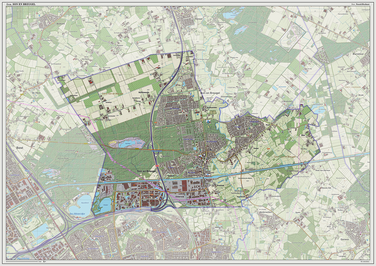 Digitaal - Bestel deze kaart digitaal als JPEG of EPS bestand