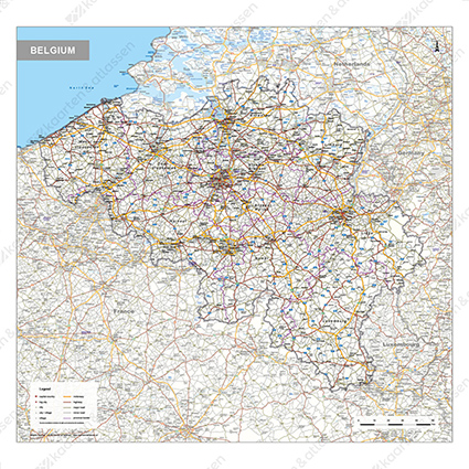 vernieuwde kaarten belgie wegenkaart