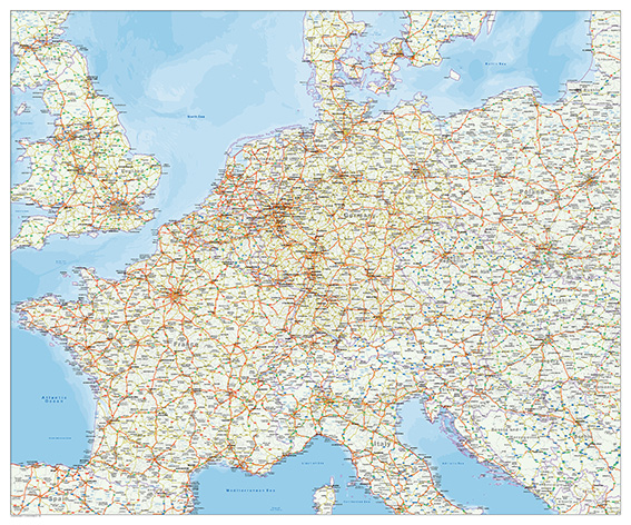 wegenkaart europa