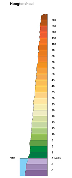 Hoogtekaart Nederland - nauwkeurig