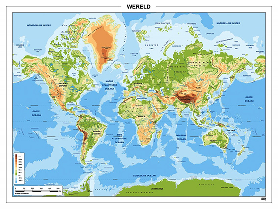 Wereldkaarten in een notendop