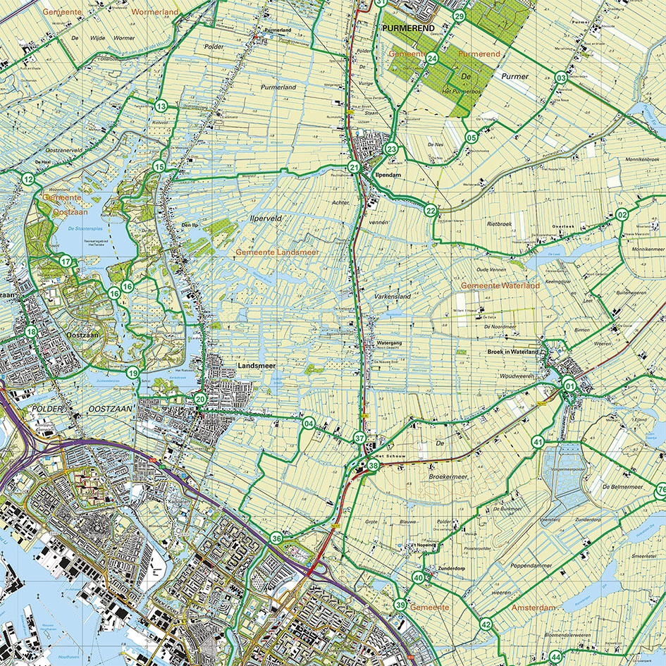 Fietsroutes en knooppunten fiets knooppunten