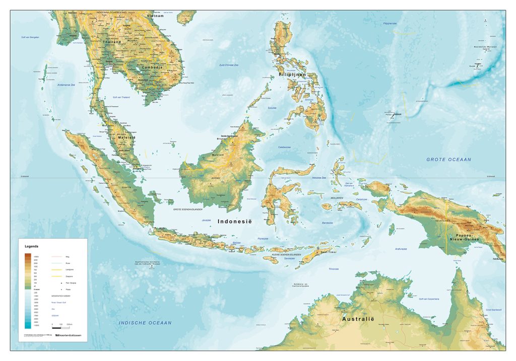 Indonesië kaarten