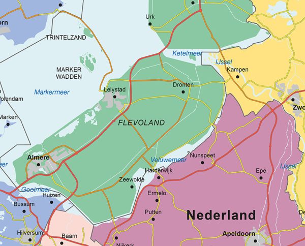 Benelux Kaart Staatkundig 1814 - Afbeelding 4