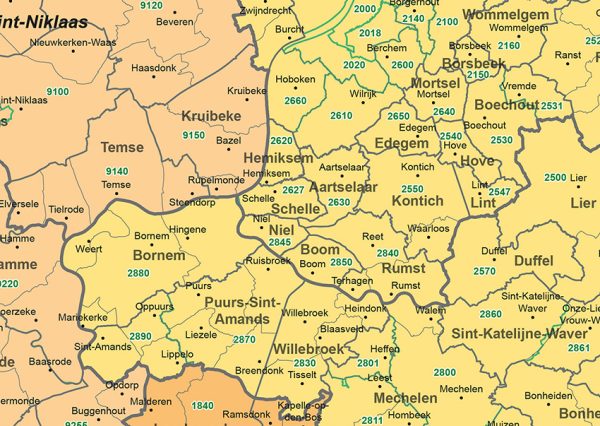 Postcode-/(Deel)Gemeente België 1- en 4-cijferig 1811 - Afbeelding 3