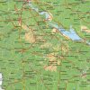 Kaart Oekraïne / Ukraine Natuurkundig 1622 - Afbeelding 2