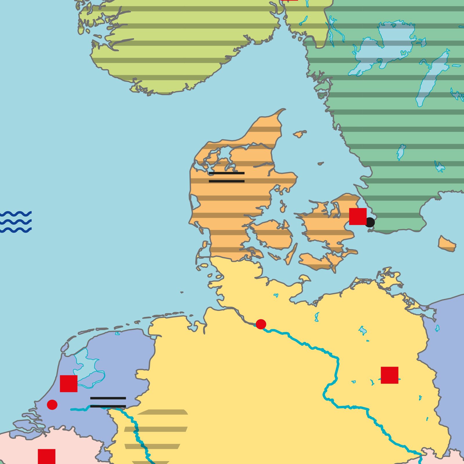 TOPO100 Blinde Kaart Europa 1838 - Afbeelding 2