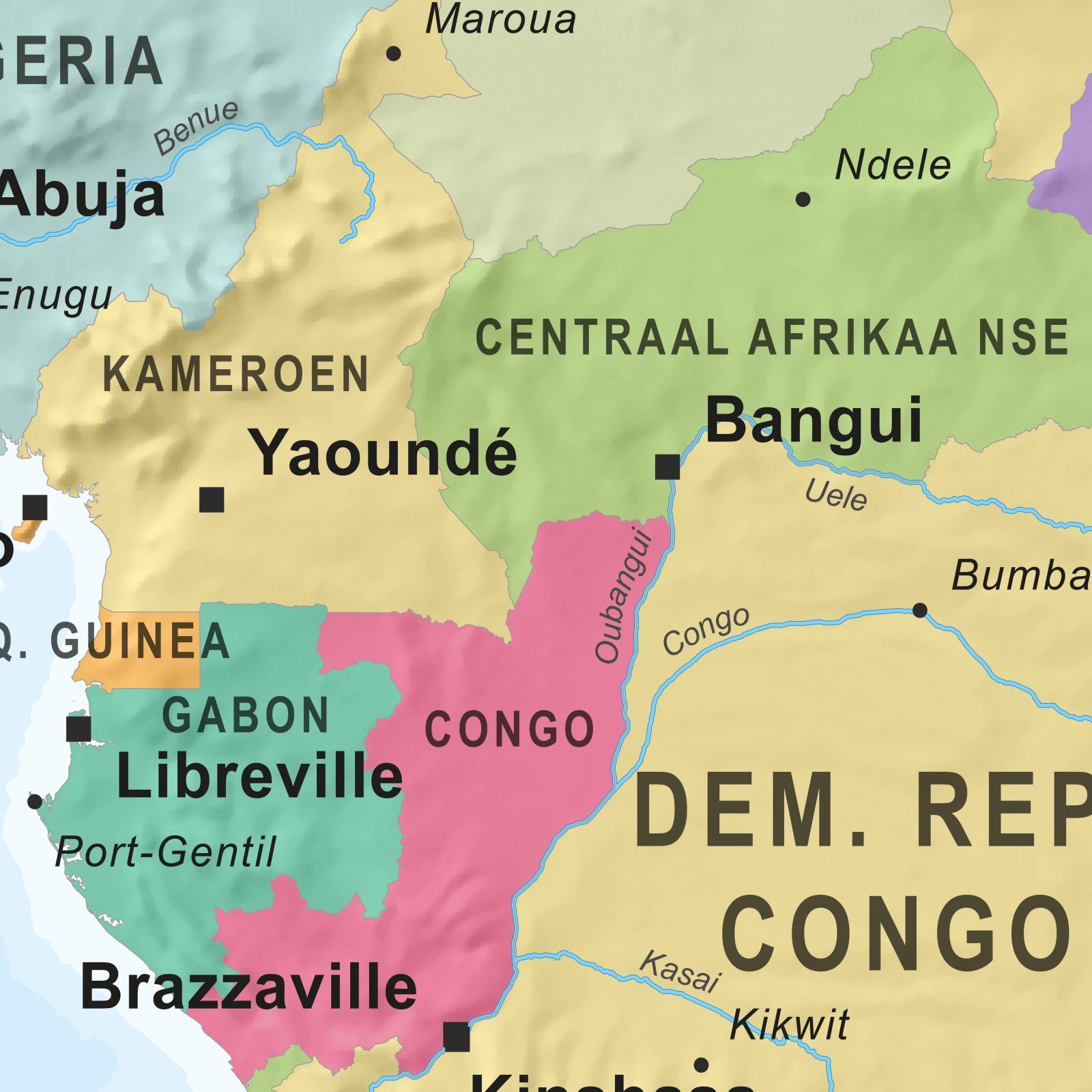Afrika staatkundige kaart 1518 - Afbeelding 2