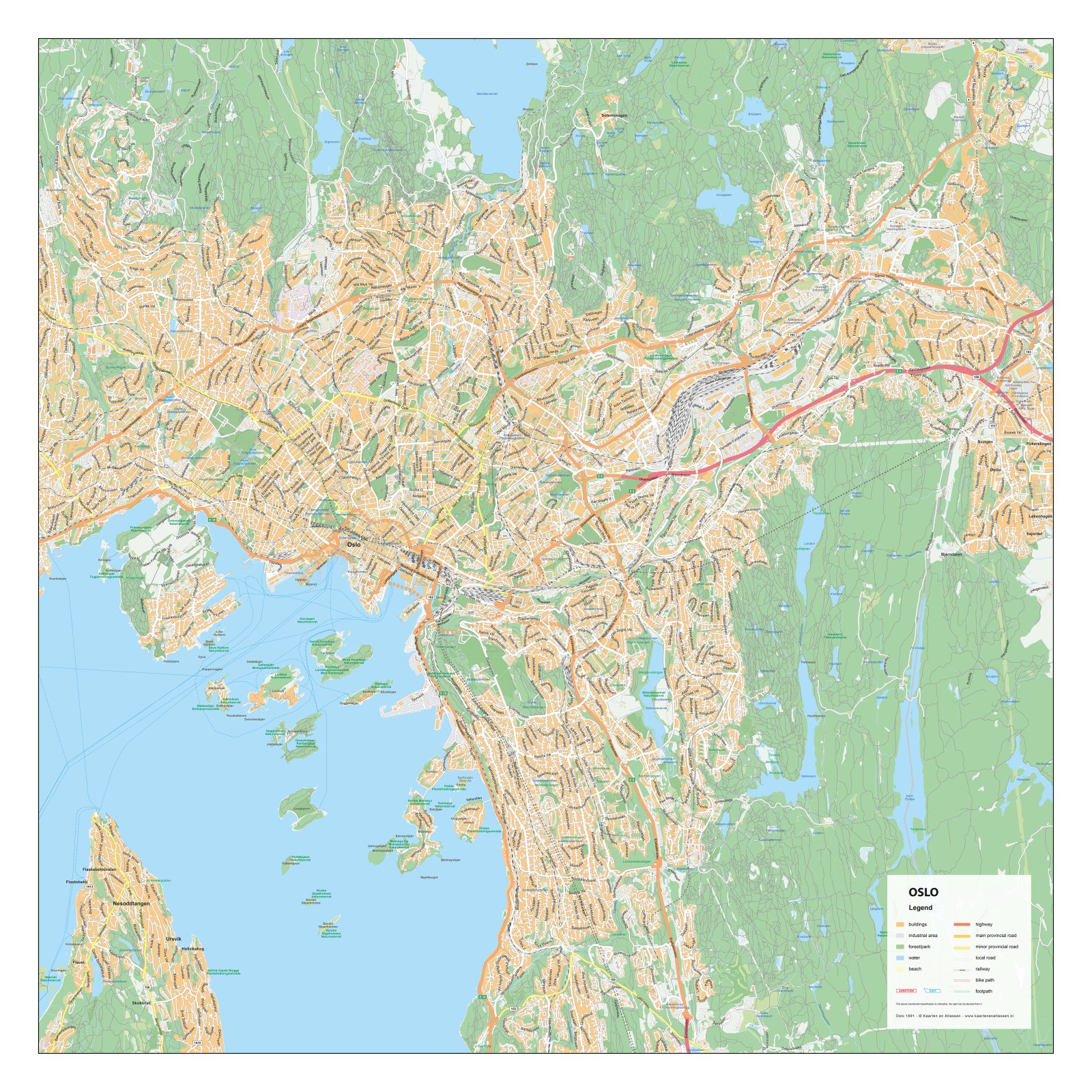 Kaart Oslo