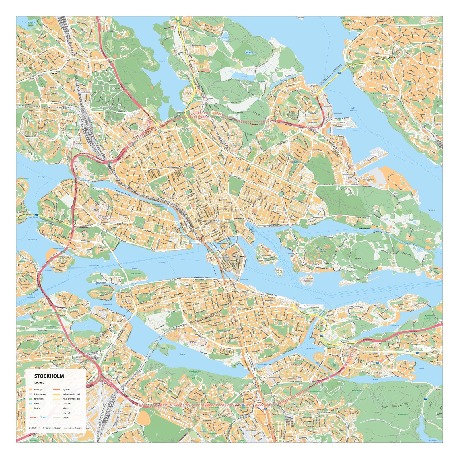 Kaart Stockholm