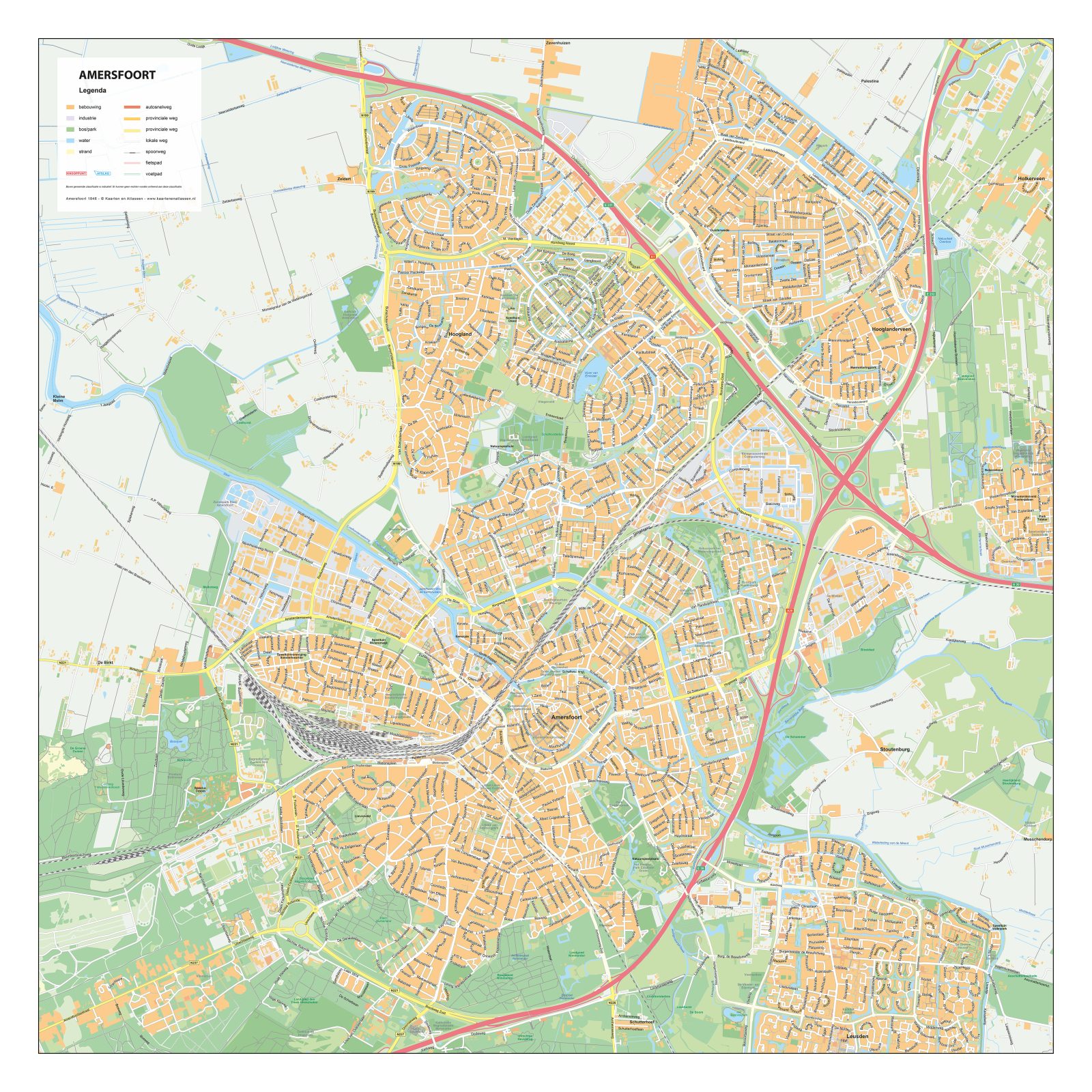 Kaart Amersfoort