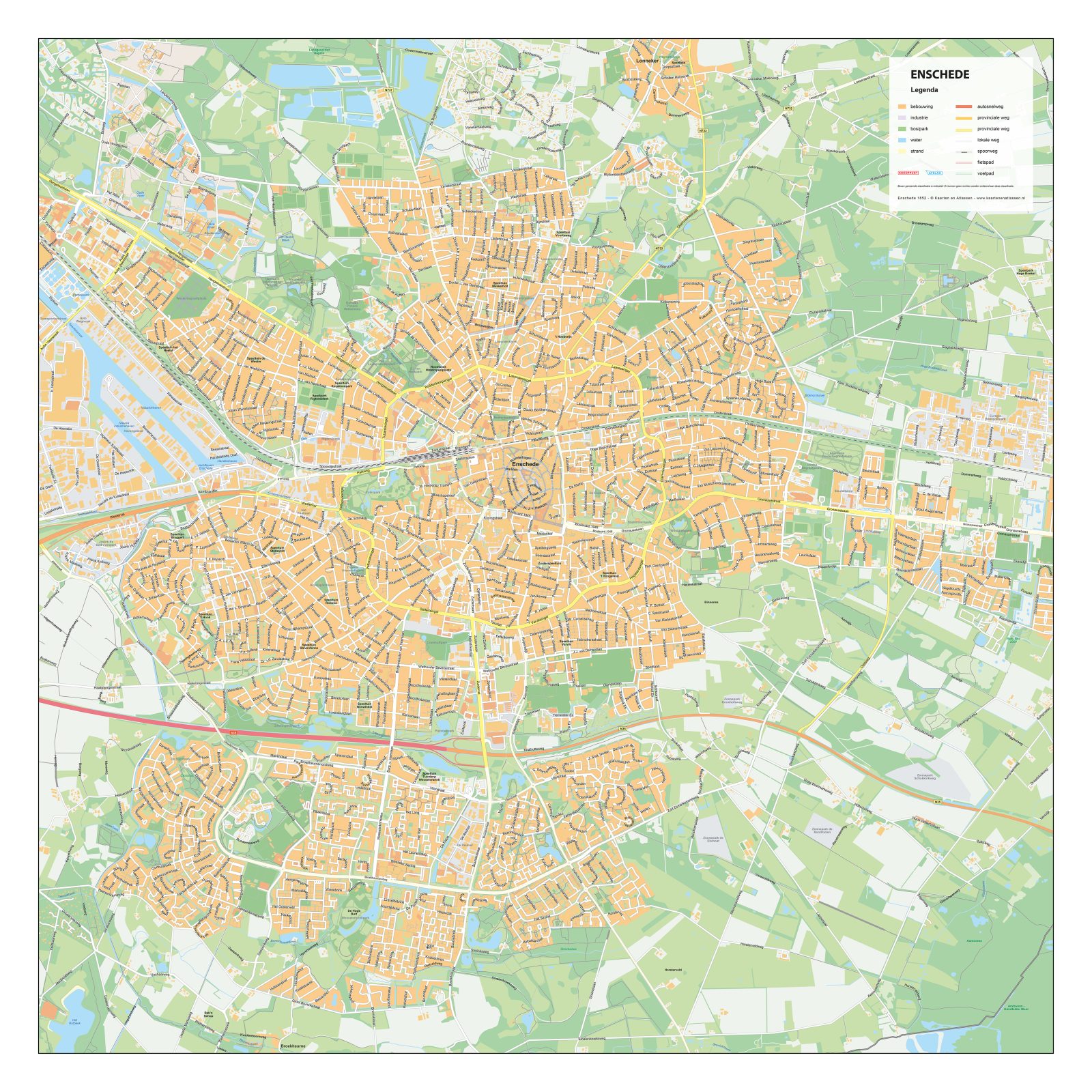 Kaart Enschede