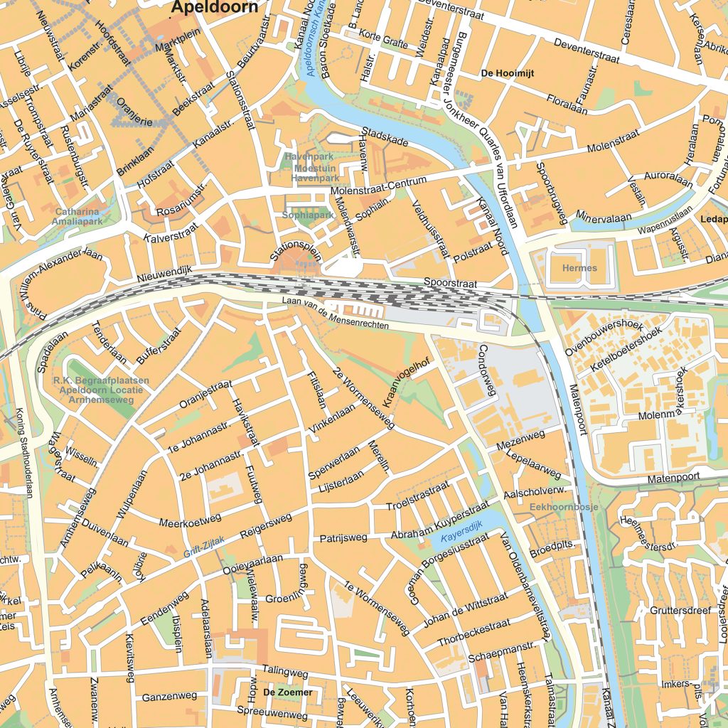 Stadsplattegrond Apeldoorn Gedetailleerde Kaart 1847 - Kaarten en ...