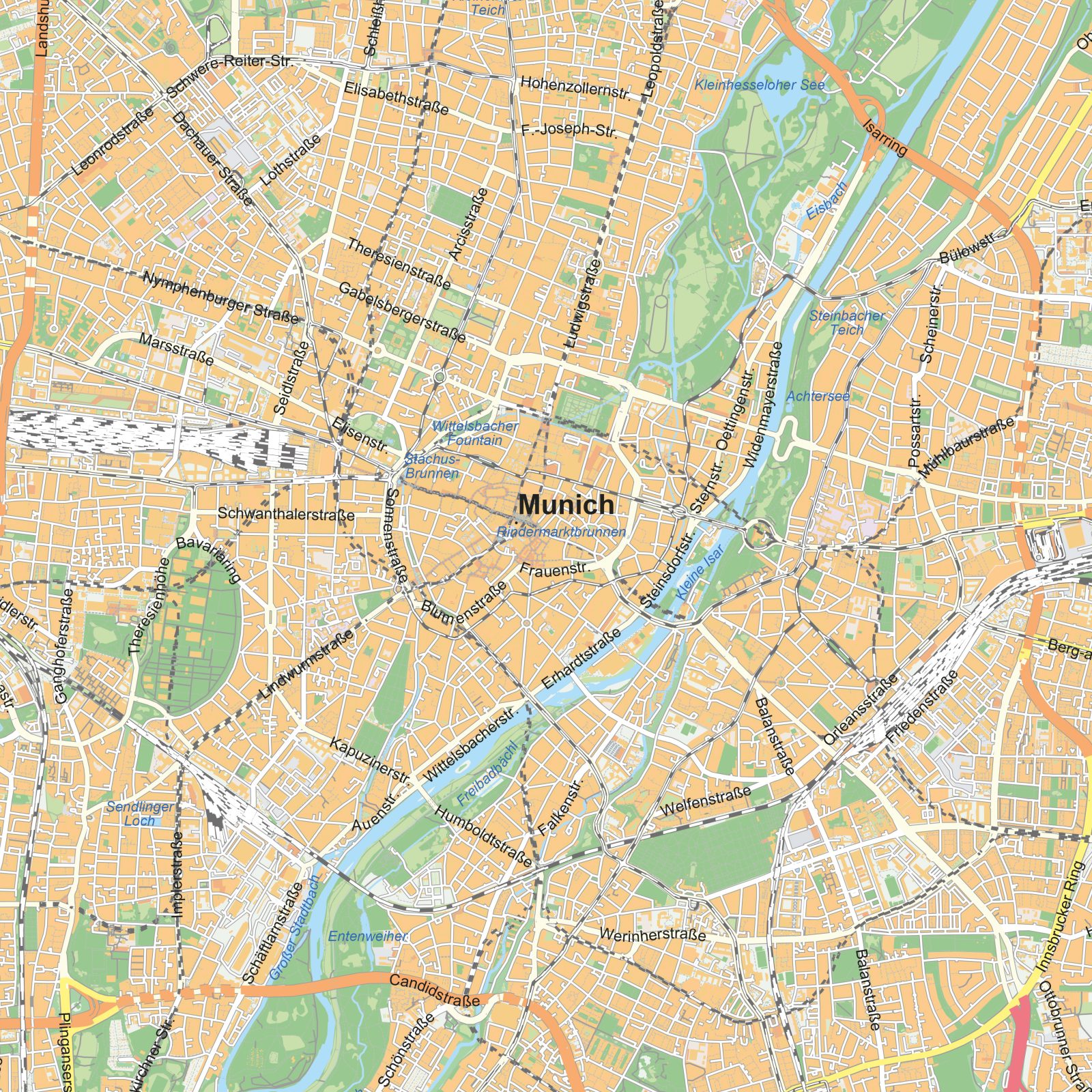 Kaart München detail
