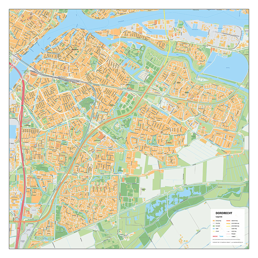 Nieuwe stadsplattegronden van Nederland en België