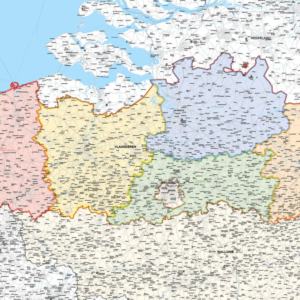 België kaarten