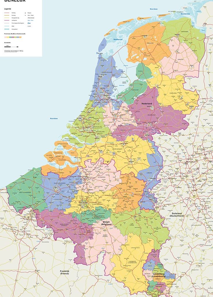 Benelux kaarten