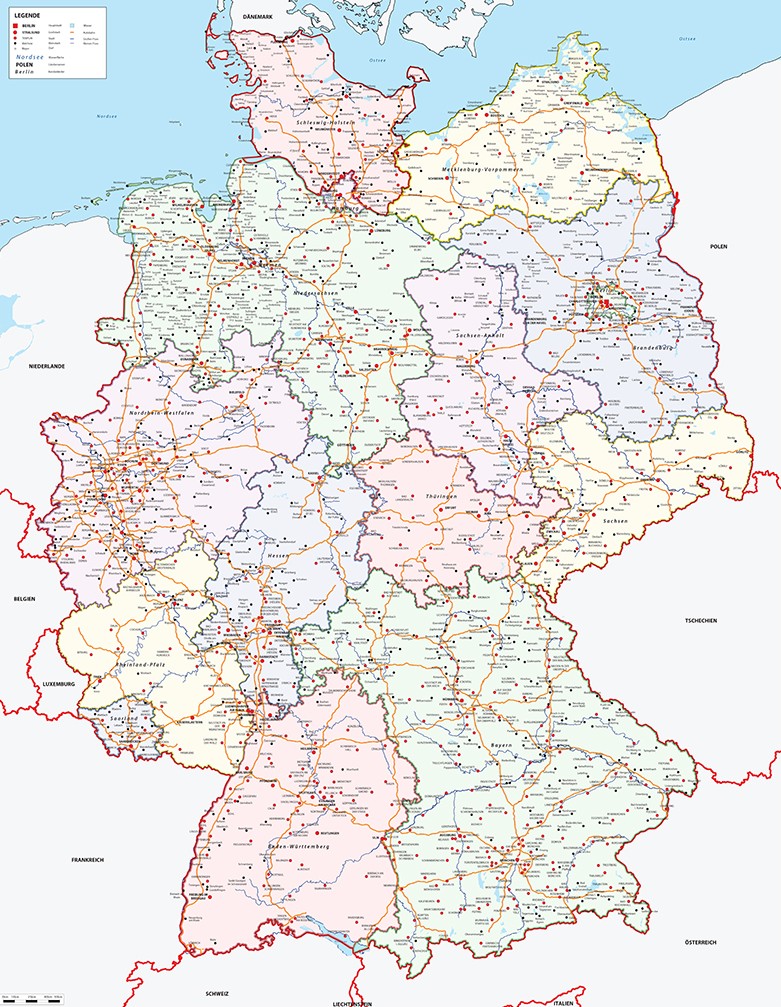 Duitsland kaarten