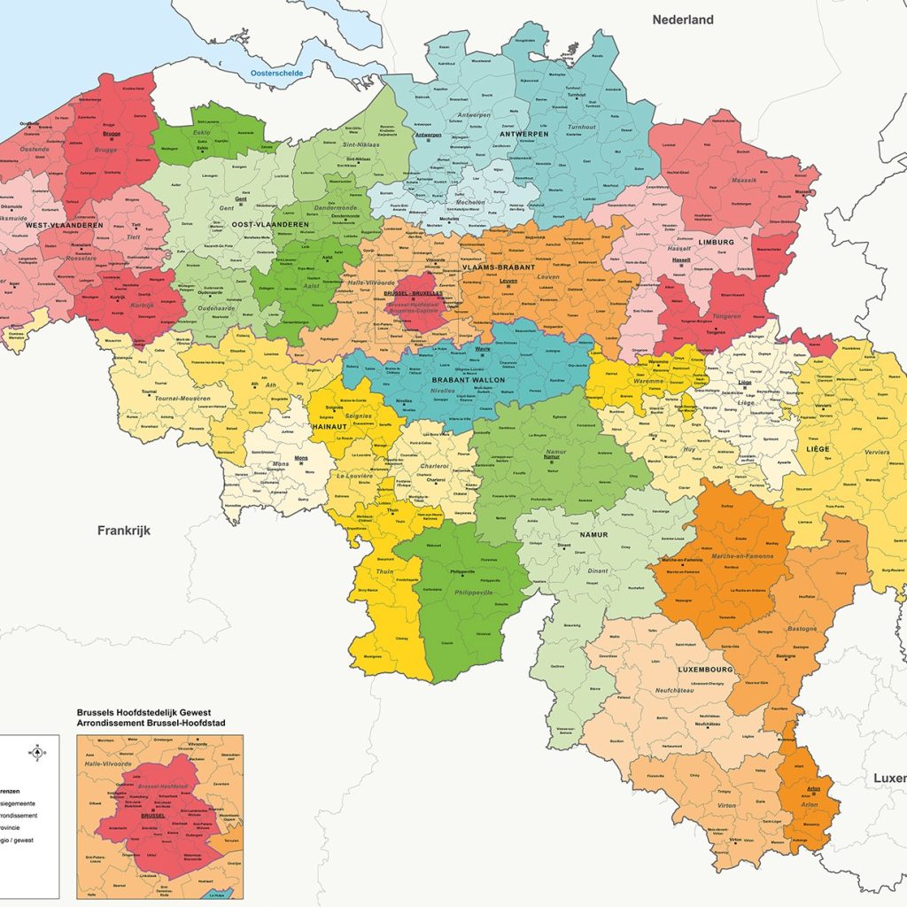 België Gemeentekaarten