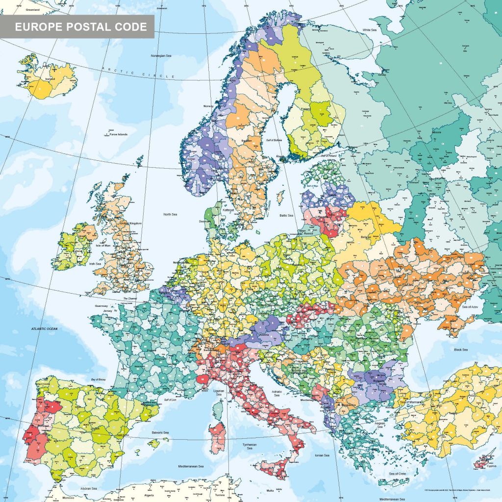 Postcodekaarten Europa