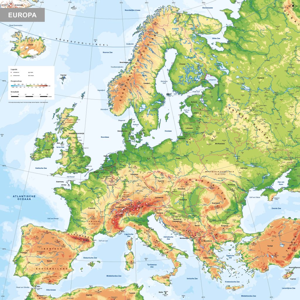Schoolkaarten Europa
