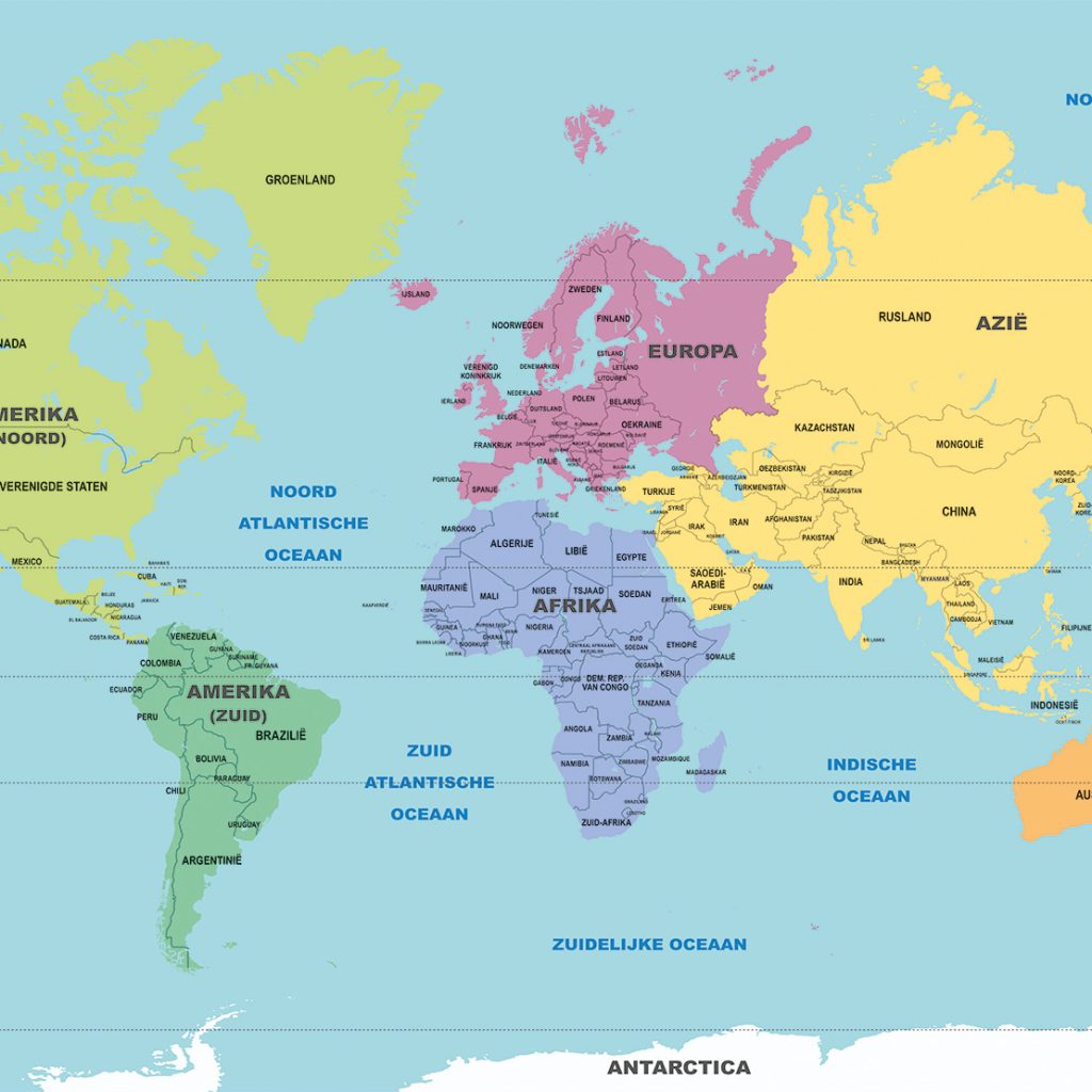 Schoolkaarten Wereld