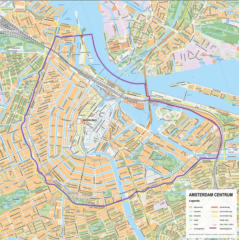 Stadsdeelkaarten overzicht, Kaart 2062 Amsterdam Centrum