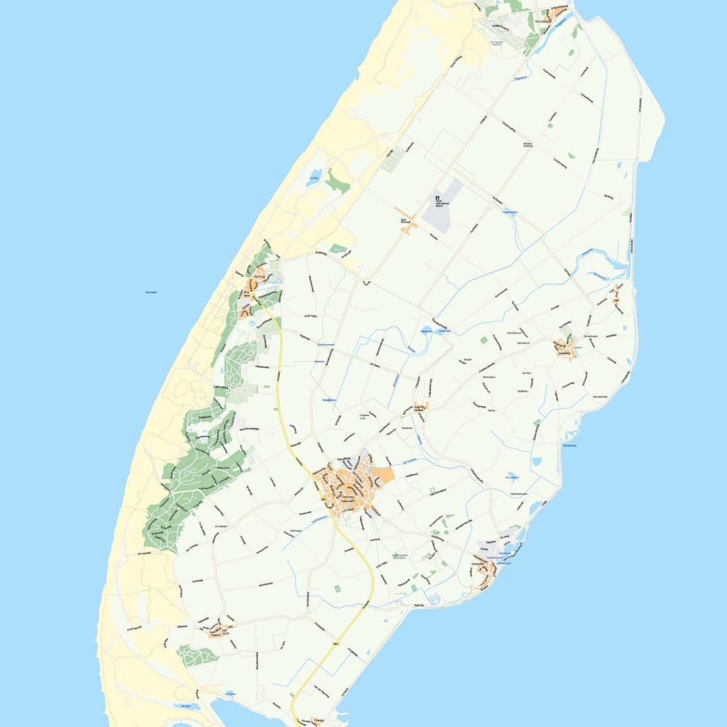 Waddeneilanden kaarten
