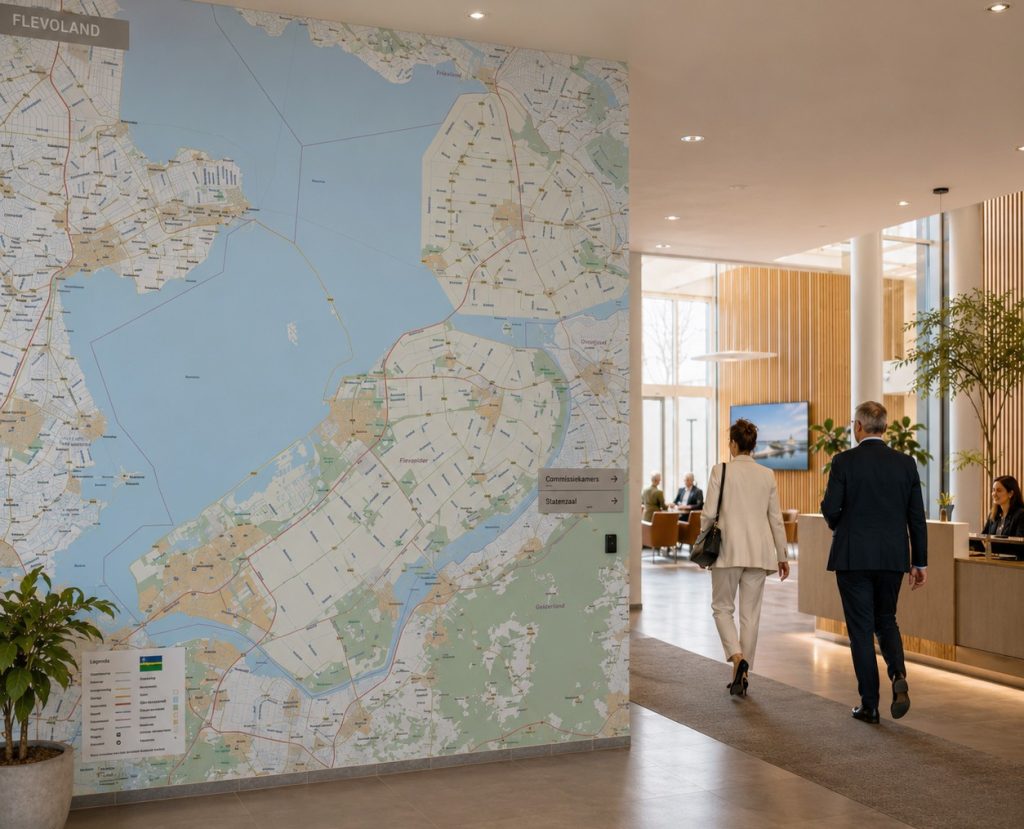 Provinciekaart Flevoland HERO lichter uitsnede