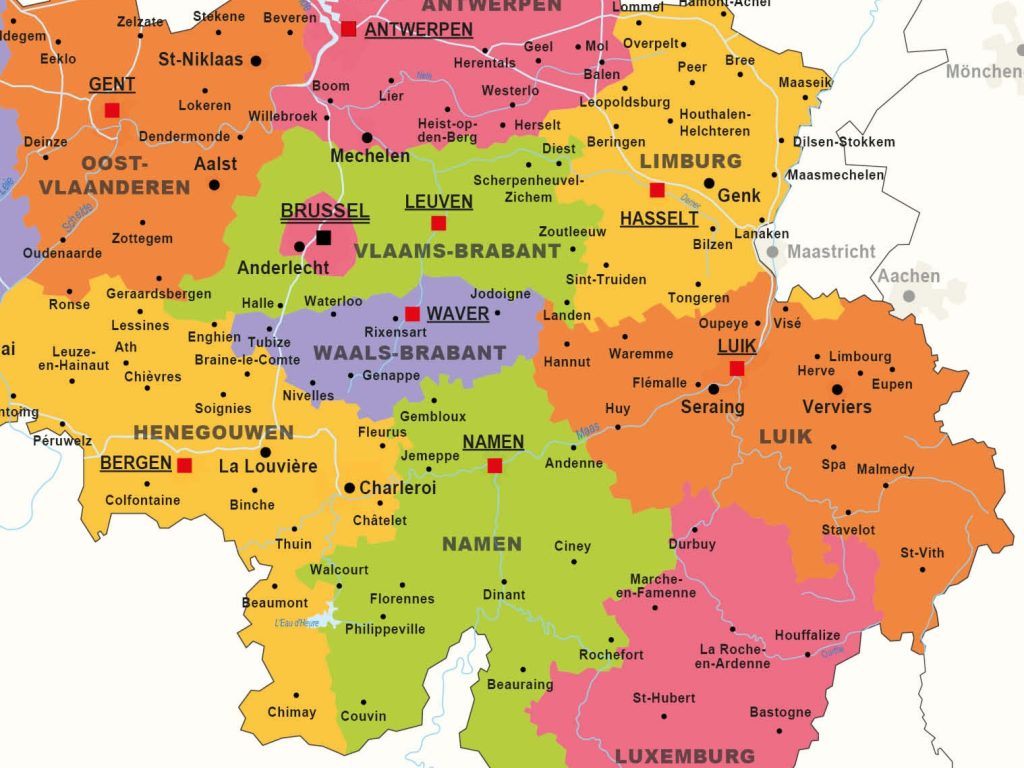 belgiëkaart staatkundig 1321 uitsnede