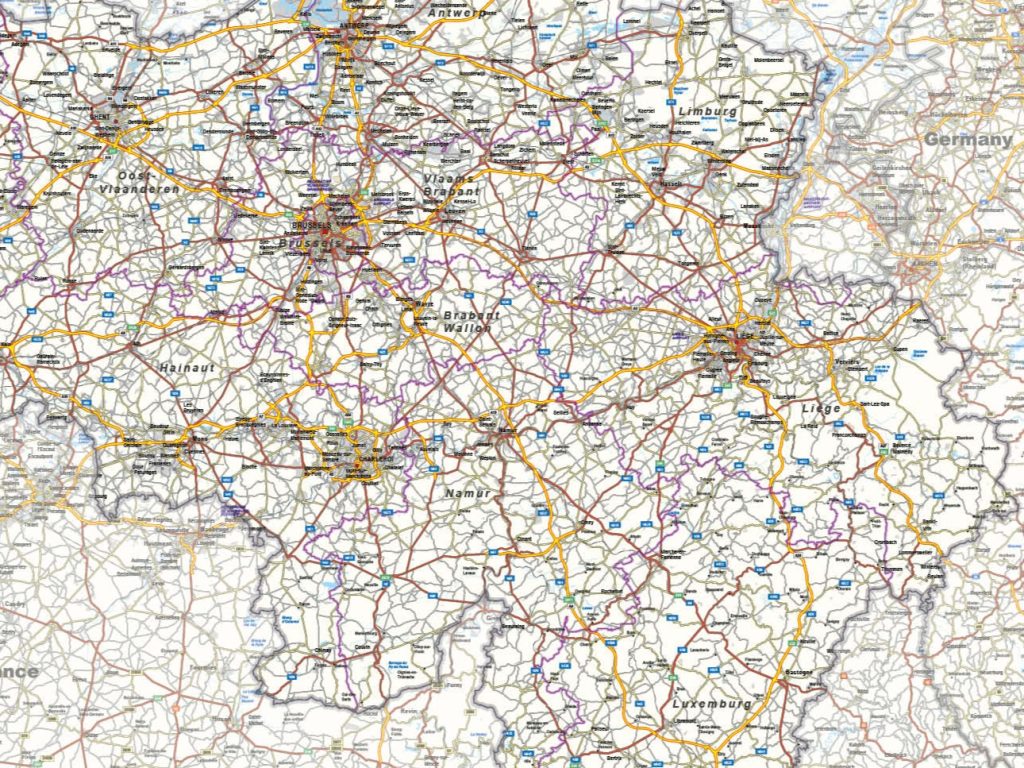 belgiëkaart wegenkaart 1589 uitsnede