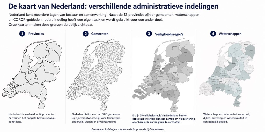 nederland administratieve indeling nieuw