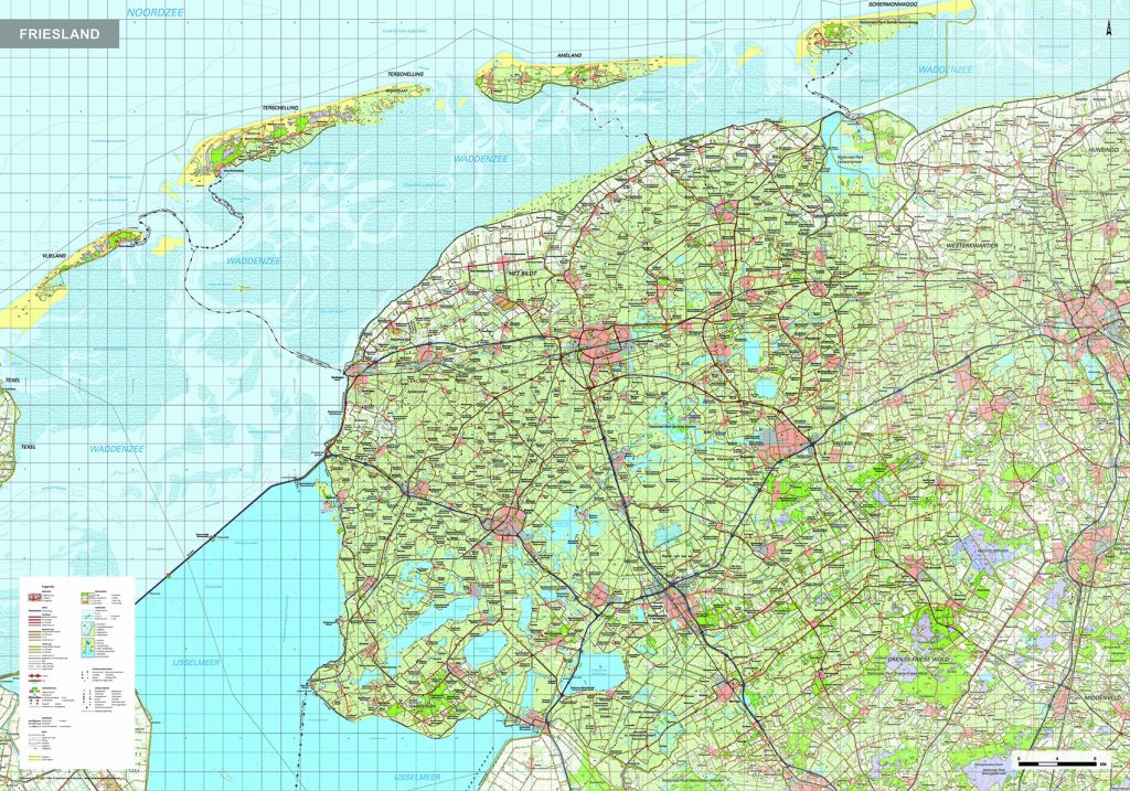 provinciekaarten friesland 1484 topografisch