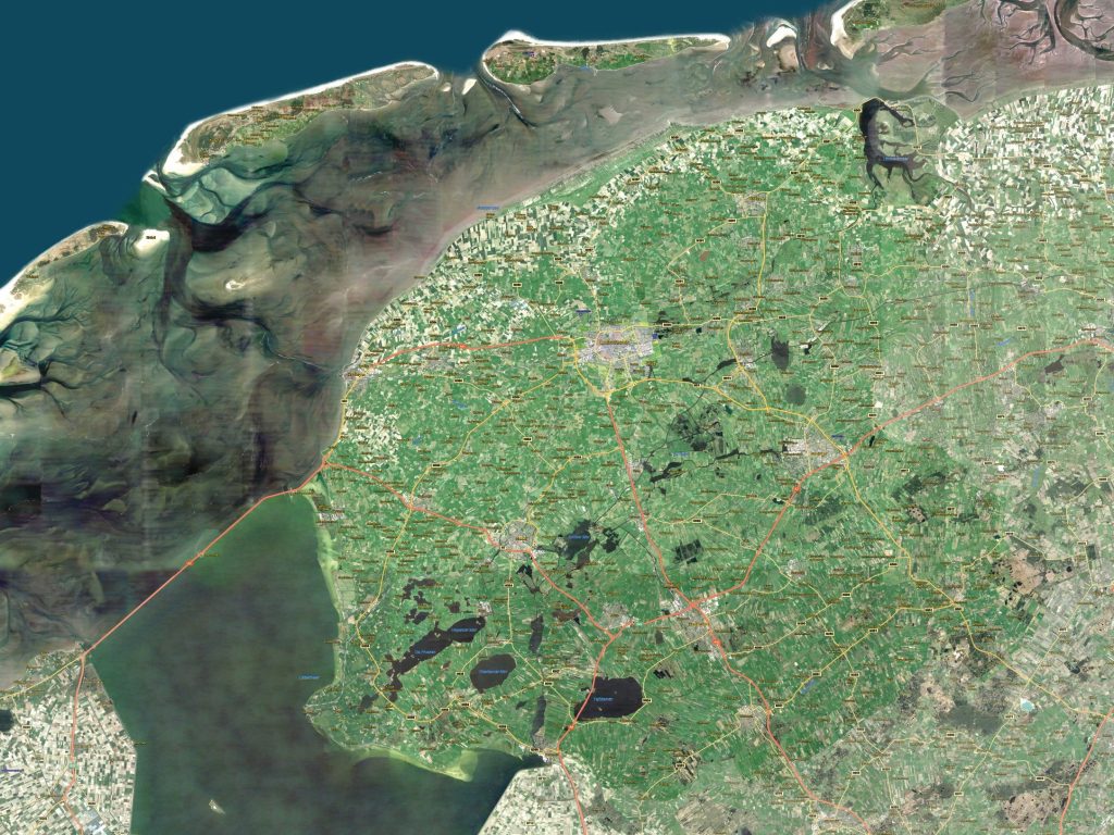 provinciekaarten friesland 1654 sattelietkaarten