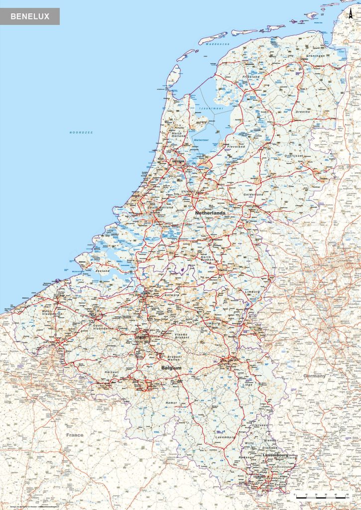 wegenkaarten benelux 762 uitsnede