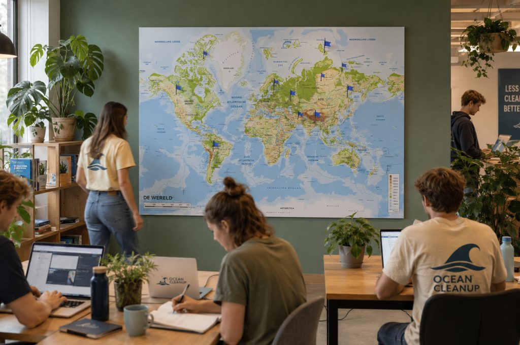 Wereldkaart natuurkundig 1379 milieu organisatie